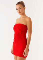 Sicily Mini Dress - Red