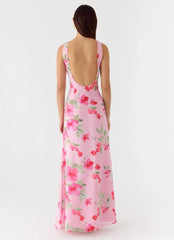 Serafim Chiffon Maxi Dress - Petal Soleil