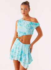 Aletta Sequin Mini Dress - Blue