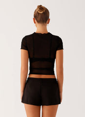 Dalton Mesh T-Shirt - Black