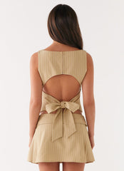 Miki Top - Beige Stripe