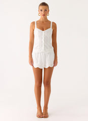 Addictive Mini Skort - White