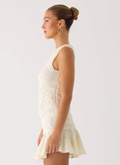 Adoria Mini Dress - Ivory