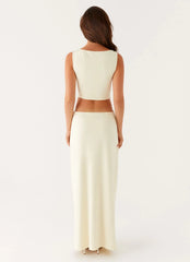 Lilabelle Twist Maxi Dress - Yellow