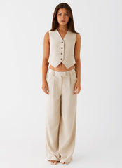 Midnight City Suit Pants - Beige