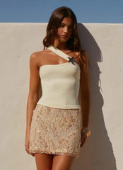 Sea Spray Strap Top - Yellow